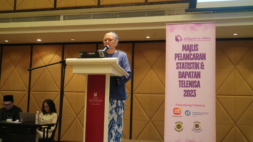 Rozana Isa, Executive Director of Sisters in Islam, commenced the launching event at Grand Millenium Hotel, Bukit Bintang, Kuala Lumpur